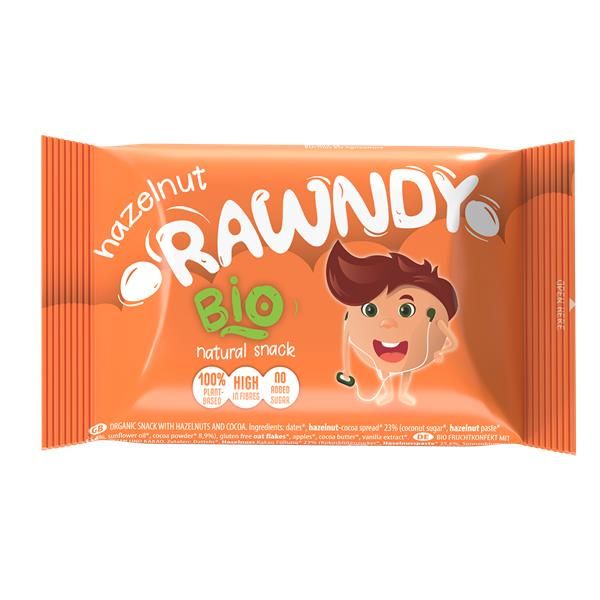 Rawndy Snack Recheio Cacau Avelã Bio Sg 26G