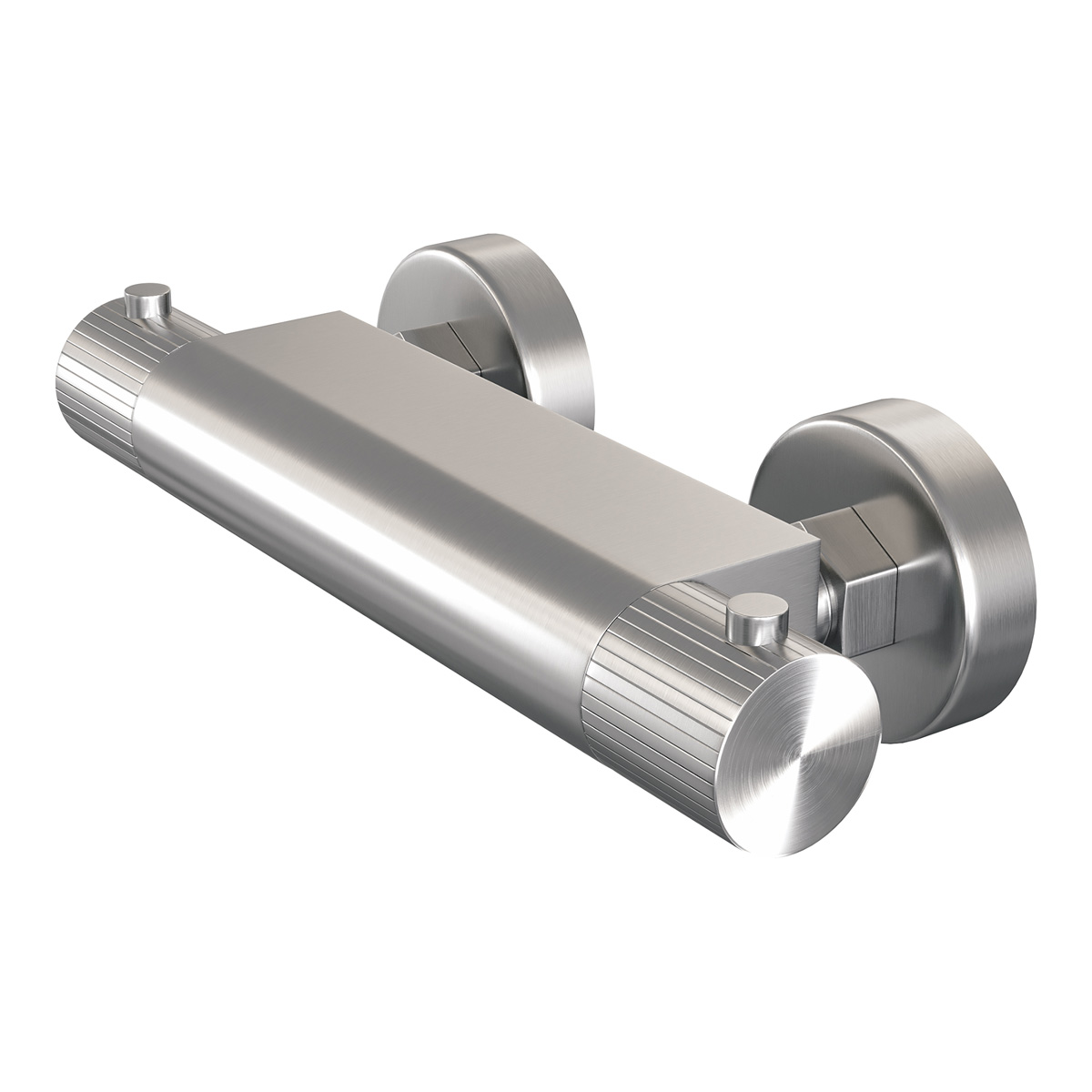 Brauer Stripe thermostatische douchekraan met glijstang en 3 standen handdouche RVS geborsteld PVD
