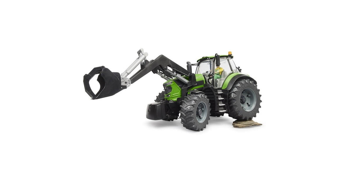 bruderDeutz 8280 TTV met frontlader Modelvoertuig