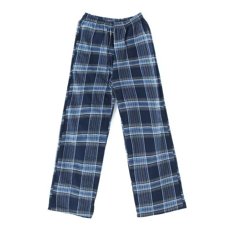 Cowpow - Geruite broek met wijde pijpen en gemiddelde taille