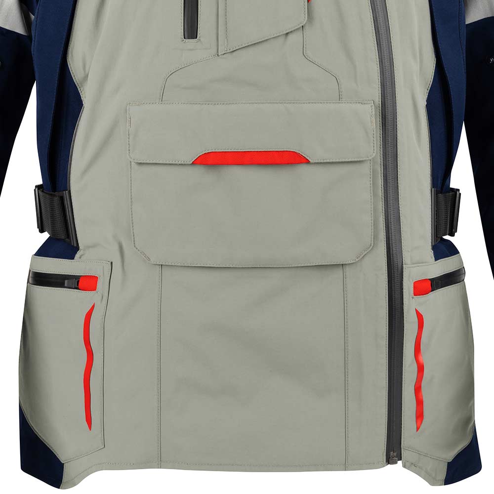 Bering - Veste Austral Gore-Tex® Gris / Navy / Rouge