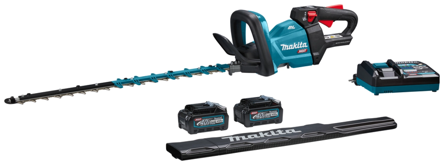 Makita UH004GM201 XGT 40V Max Li-ion Accu Heggenschaar set (2x 4,0Ah) - 600 mm - Trimuitvoering