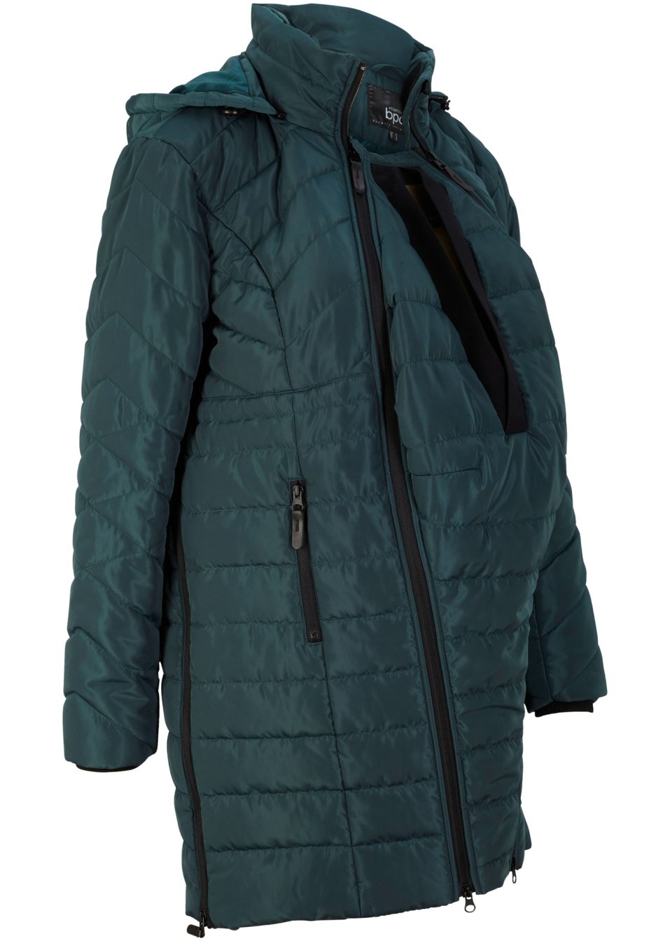 Veste longue matelassée de grossesse/de portage