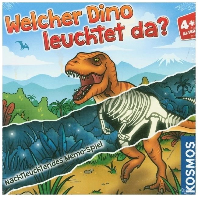 Memo-Spiel: Welcher Dino leuchtet da?