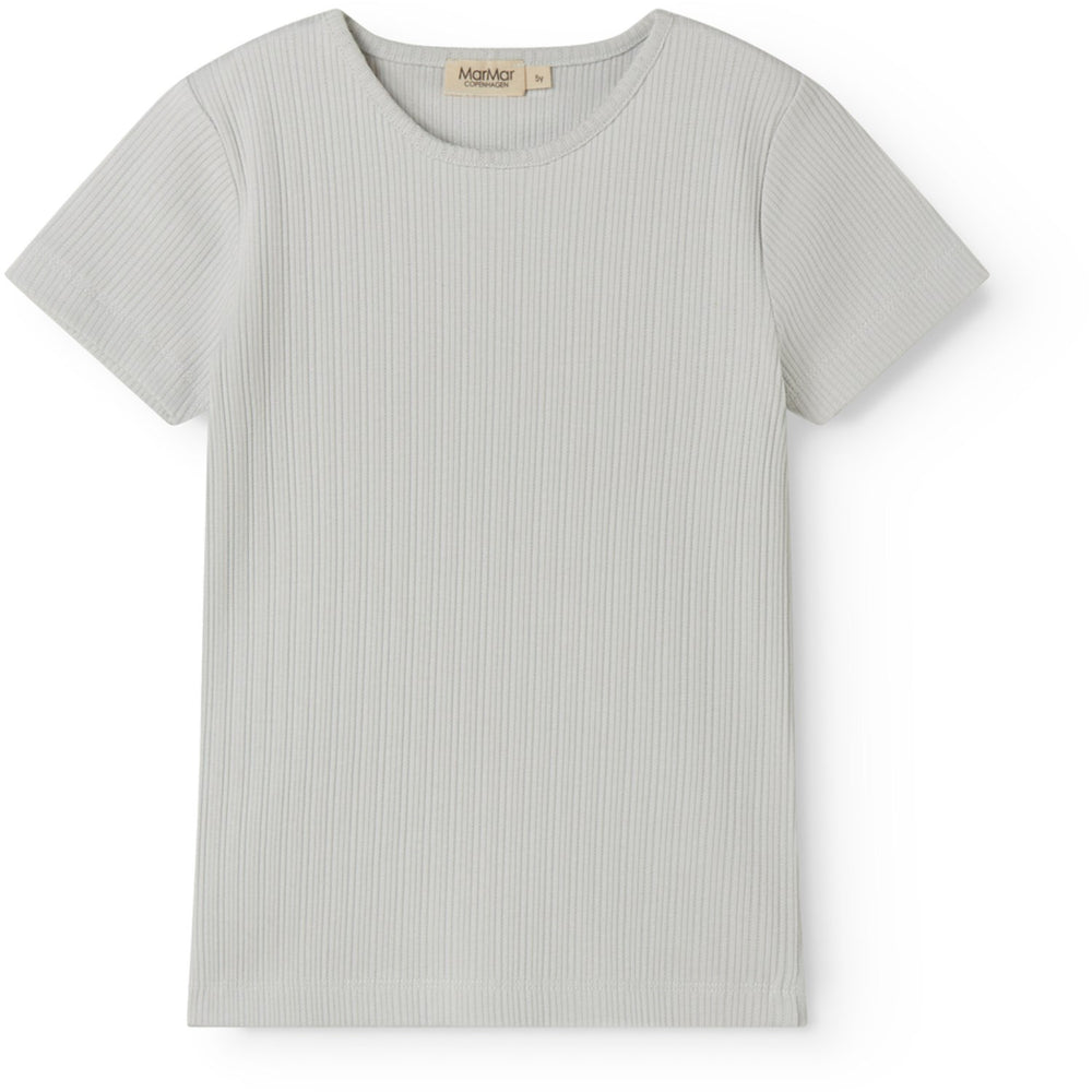 Køb MarMar Modal Pointelle Rib Morning Dew Tamra SS T-shirt