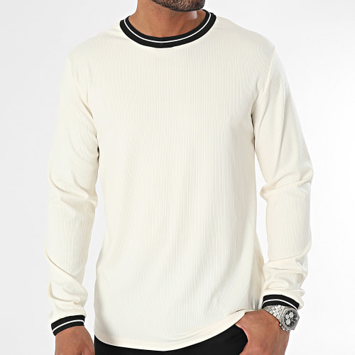 Tee Shirt Manches Longues Beige