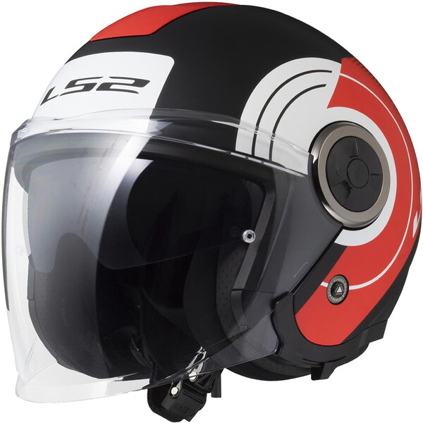 LS2 - Casque OF620 Classy Disko Noir / Rouge / Blanc / Mat
