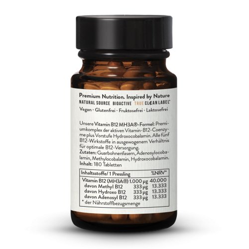 Sunday Natural Products  Vitamin B12 MH3A ® Formel 1000µg