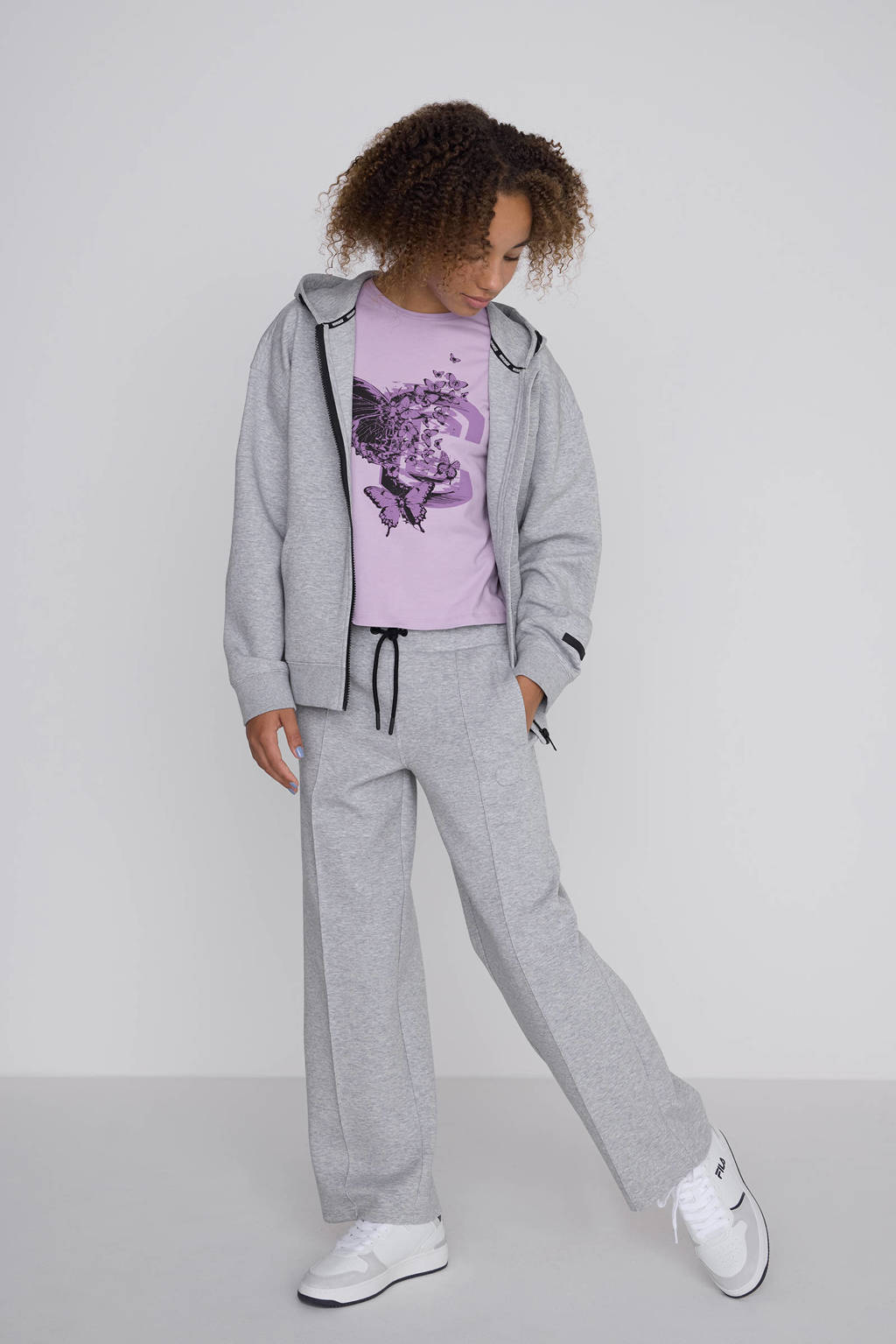 Coolcat Unisex Wide Leg Joggingbroek Misha met Plooi
