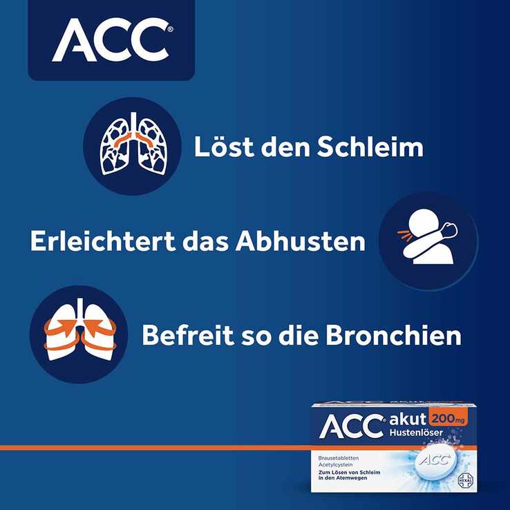 ACC akut 200 mg Hustenlöser, Brausetabletten, 20 St