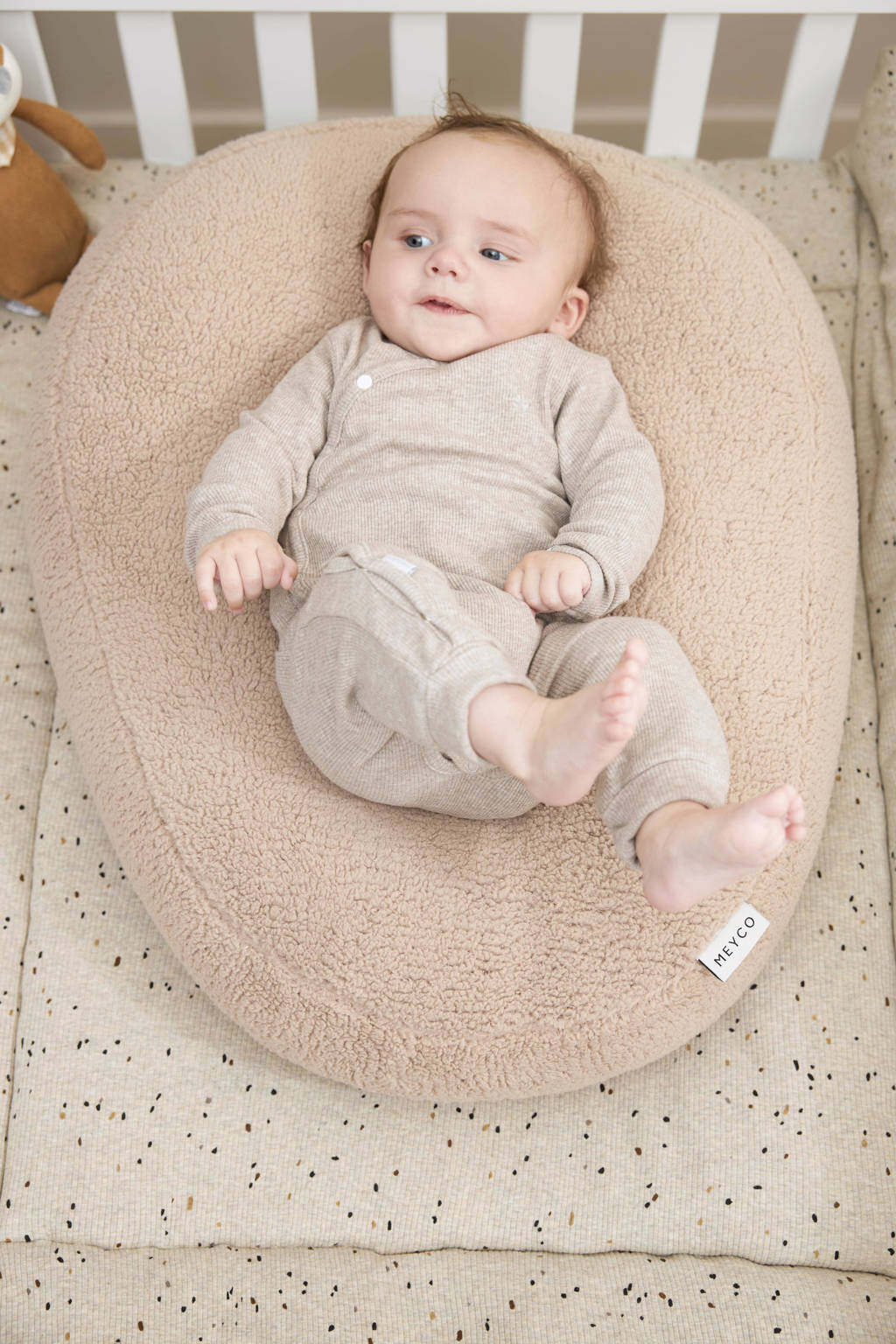 boxkleed Rib Mini Spot sand melange