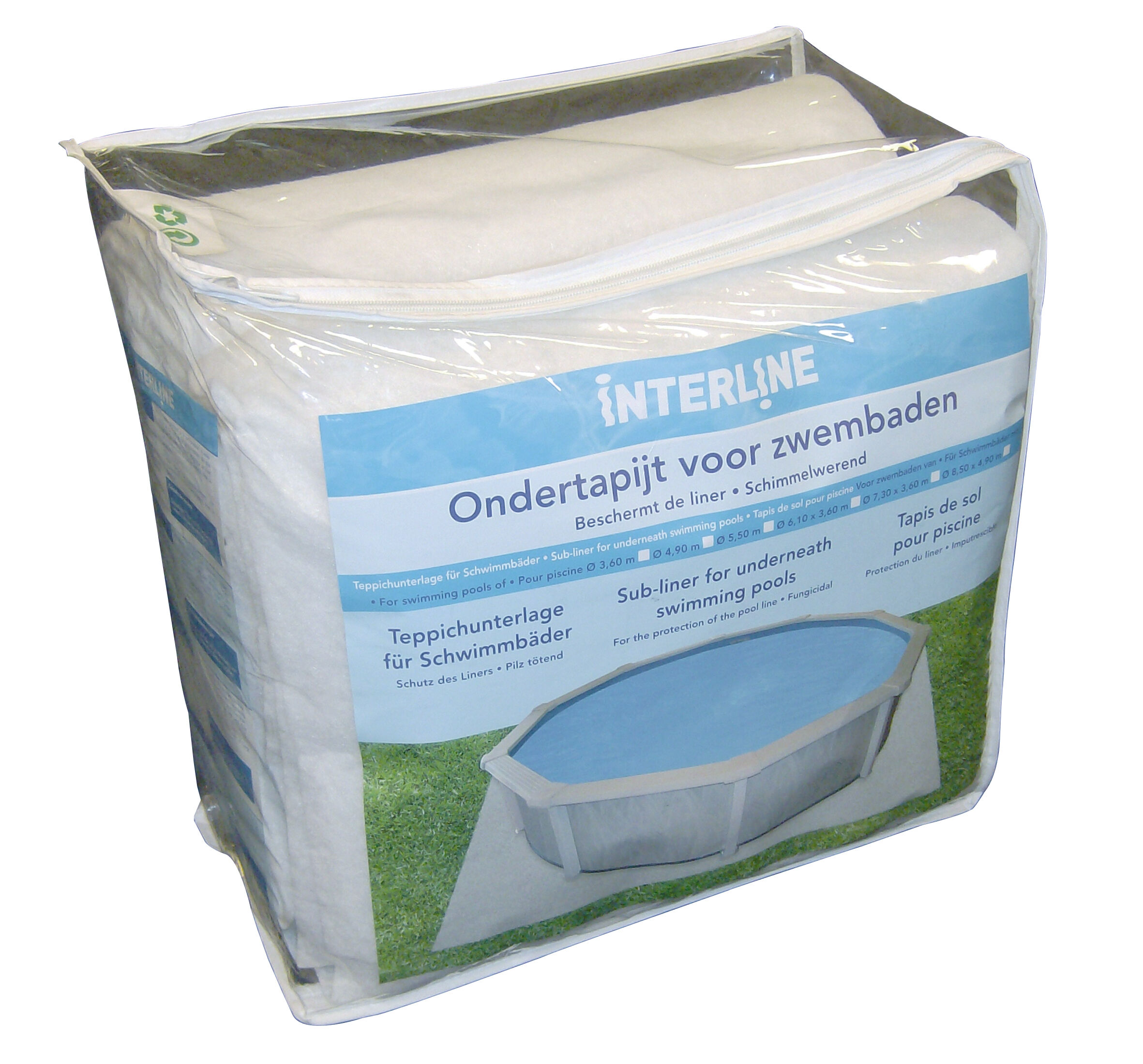 Interline  - Ondertapijt - Wit - 1x360x730 cm