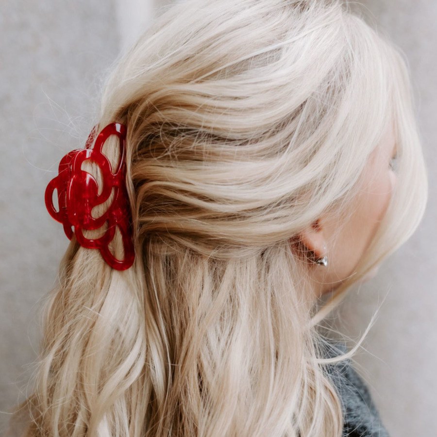 ByBarb Hair Claw Judy Red