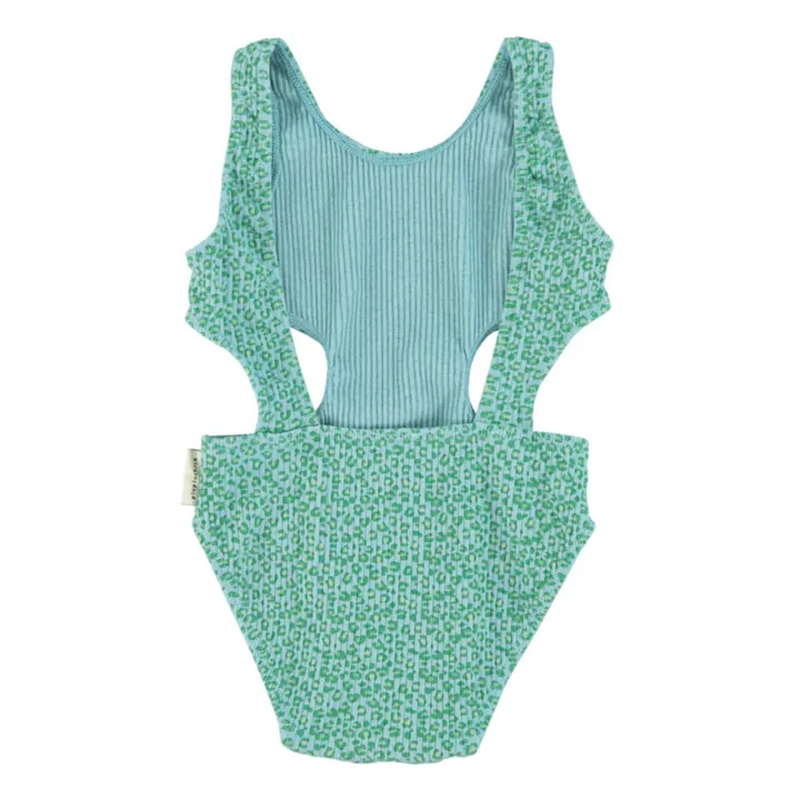 Piupiuchick Maillot de Bain Léopard Matière Recyclée | Bleu