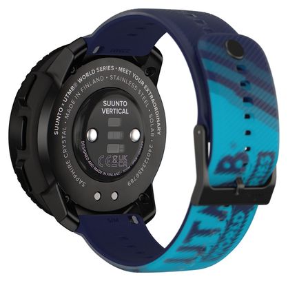 Montre GPS Suunto Vertical Steel Solar UTMB World Series Edition limitée - Bleu marine