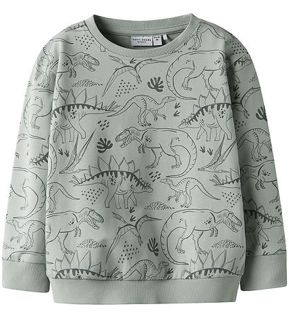 Name It Sweatshirt - NmmVermo - Aqua Grau/Tone Dino