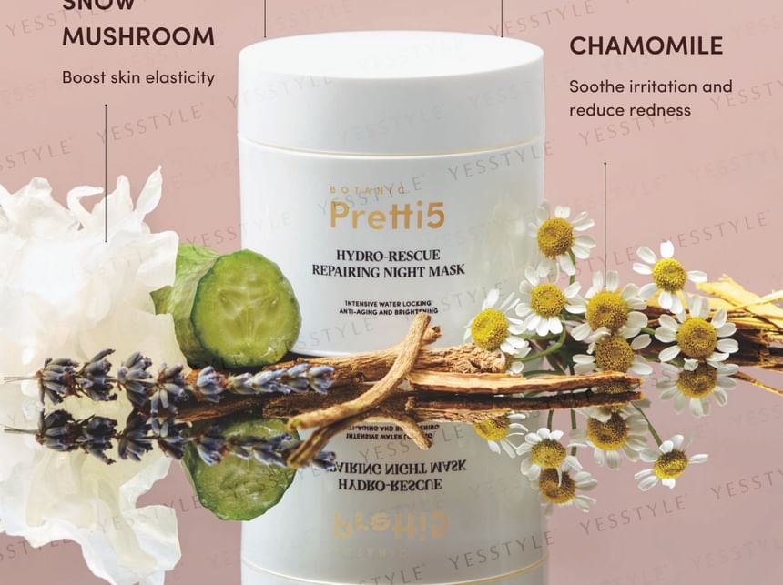 Botanic Pretti5 - Hyrdo-Rescue herstellend nachtmasker