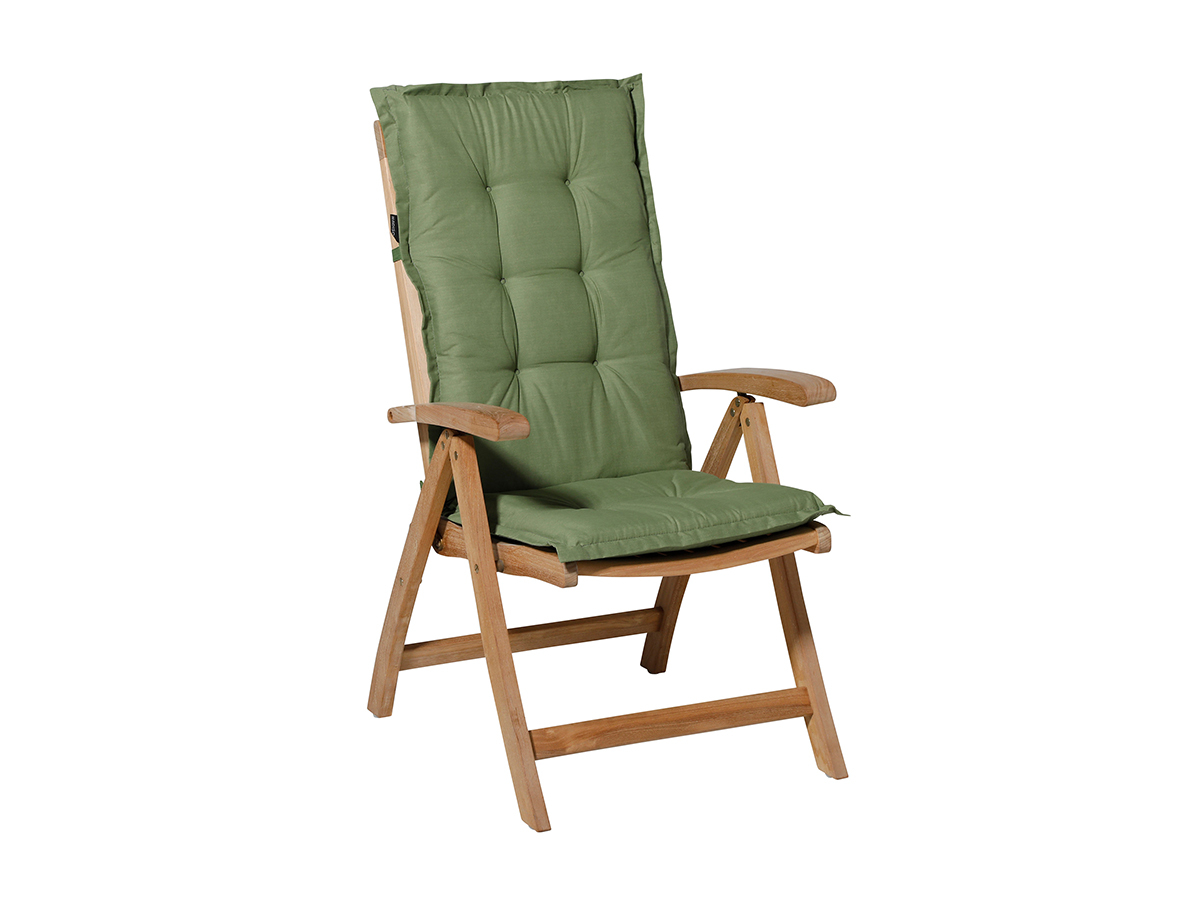 Madison Basic green hoge rug tuinkussen