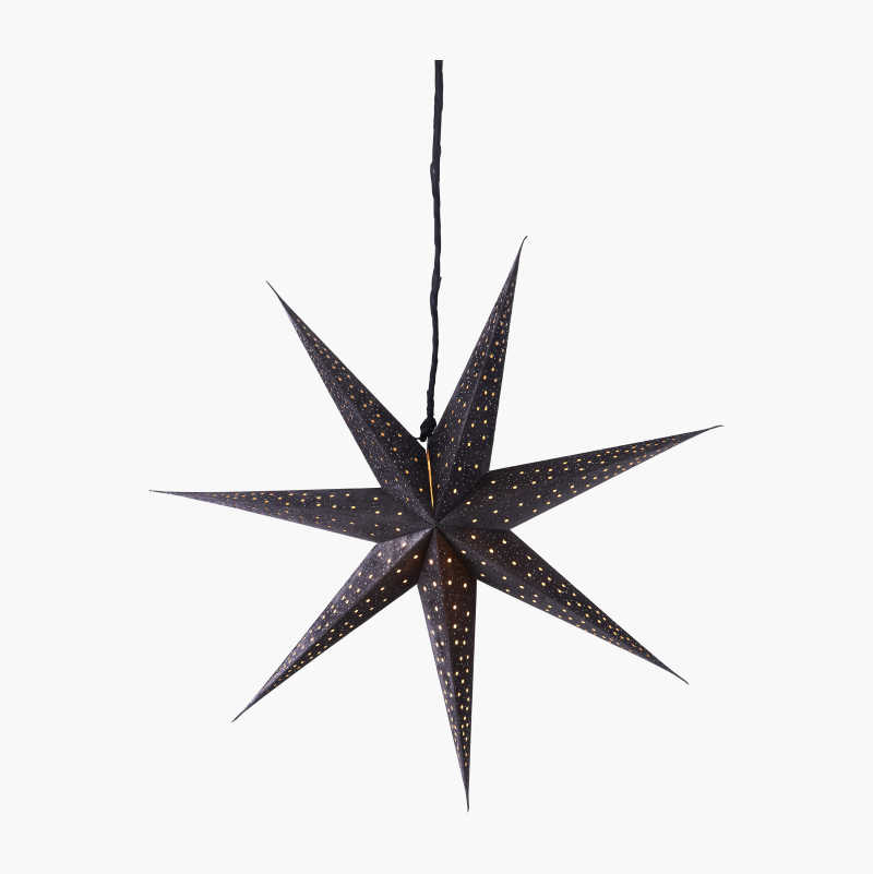 Adventsstjerne mørkegrå, 60 cm