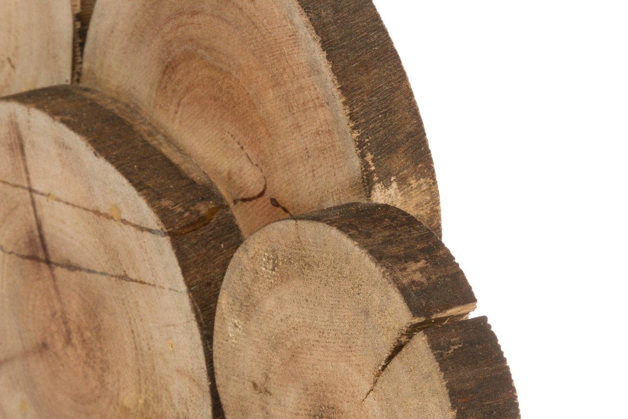 Holzstammdeko MADINDA - Massivholz - 67,5 cm