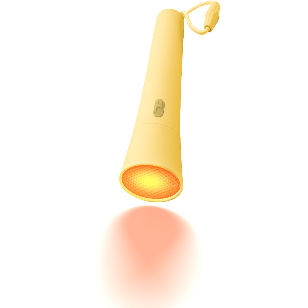 Lalarma zaklamp geel