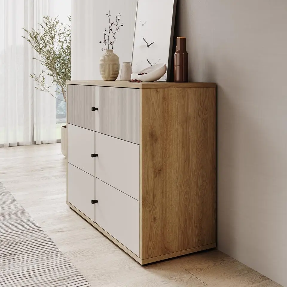 Meubella - Ladekast Riggs - Beige - 105 cm