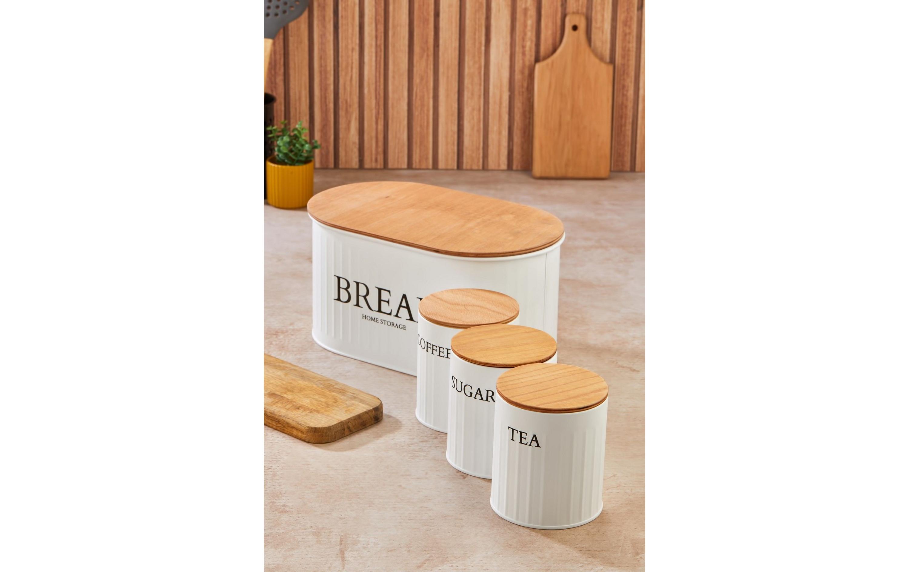 Brotkasten M0265 Weiss/WhiteAufbewahrungsboxen-Set (4 Stück)