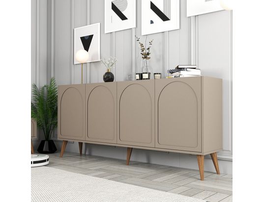 CONCEPT1 - Bahut Lyon atlas noyer 180 x 35 x 81cm