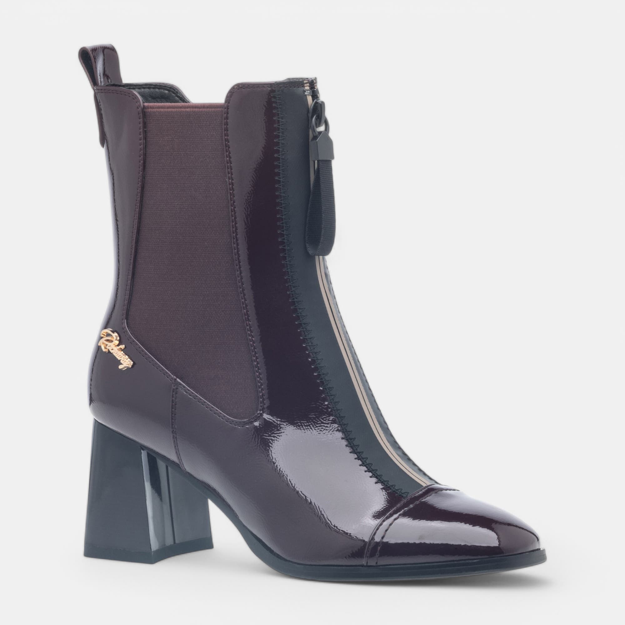 Bottines à talon Femme bordeaux