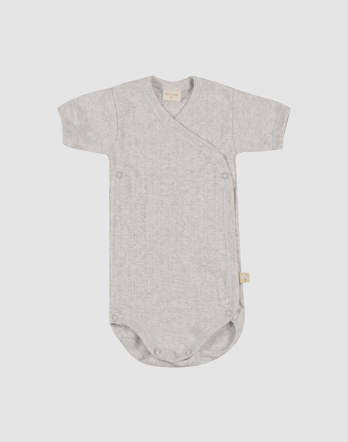 Overslagromper met korte mouw van katoen voor baby's -