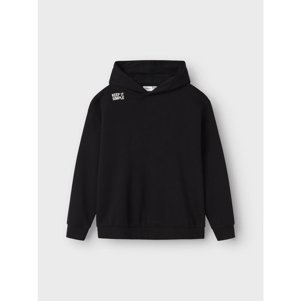 Køb Name It Black Nkmbronx Ls Rlx Swe Bru Wh Bf