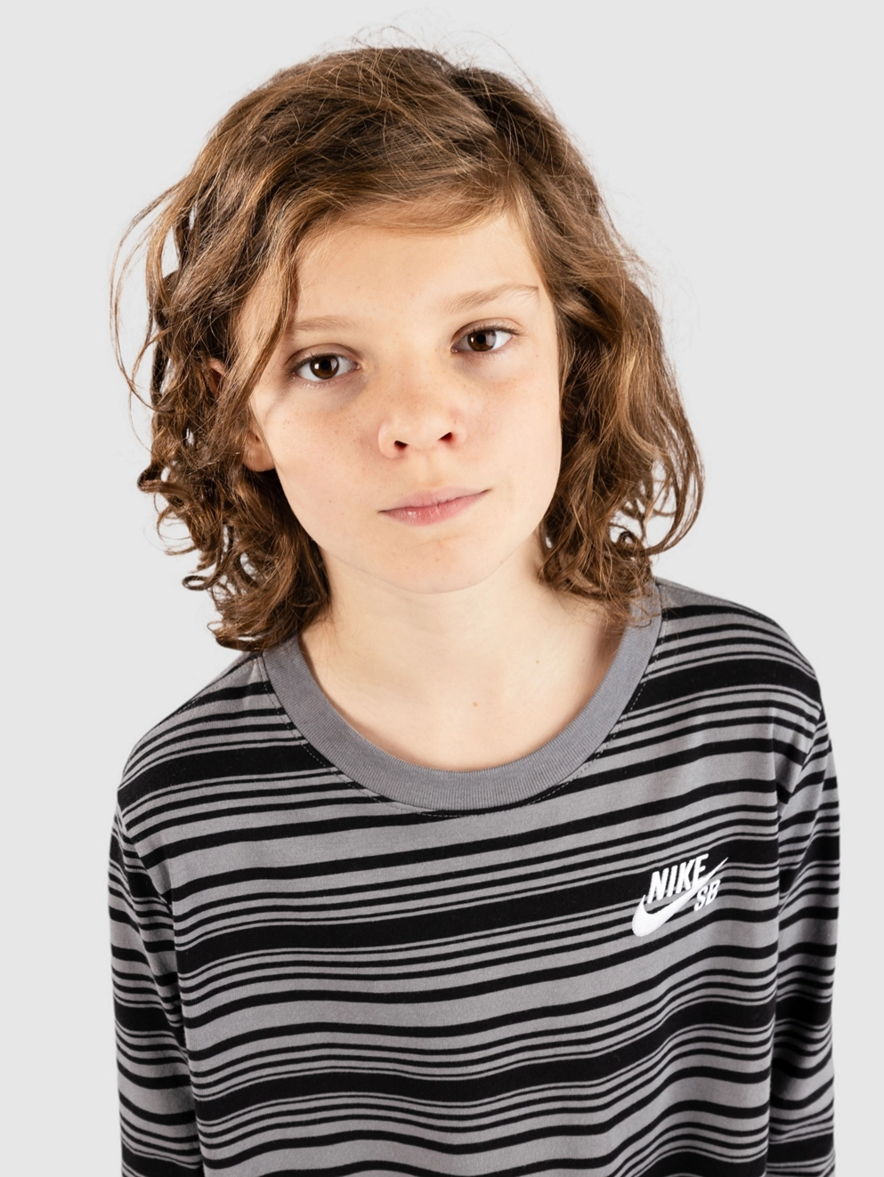Nike Sb Stripe Kids Longsleeve T-Shirt black/smoke grey