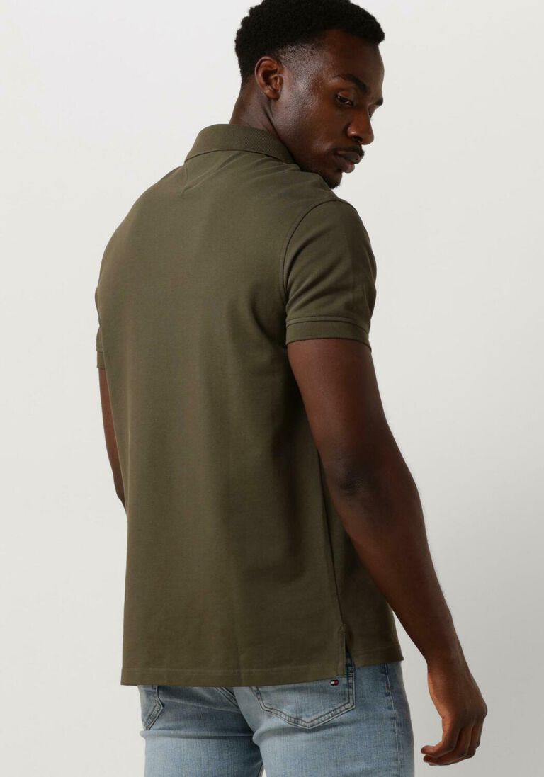 TOMMY HILFIGER donkergroene tommy hilfiger polo 1985 slim polo
