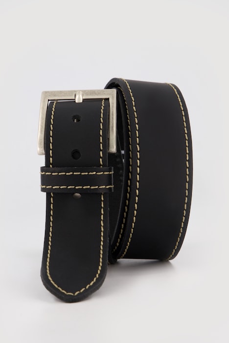 Leder-Gürtel, PullUp-Leder, Metall-Schließe, 4 cm breit, bis Gr. 170cm