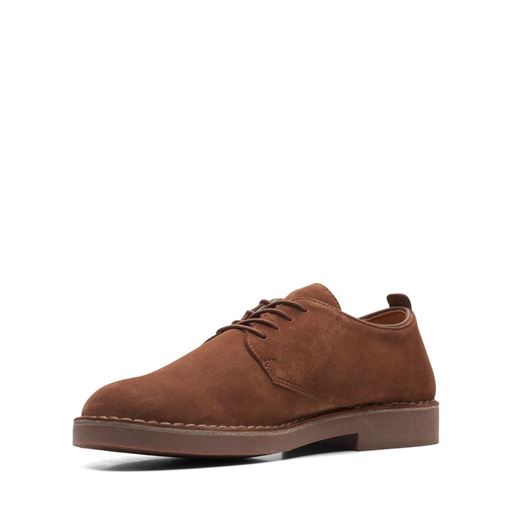 Clarks Desert Lon Evo Sko, Brown Suede, 42