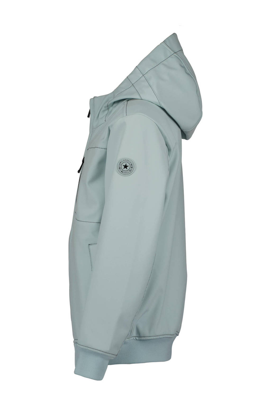 Airforce softshell jas zomer blauw
