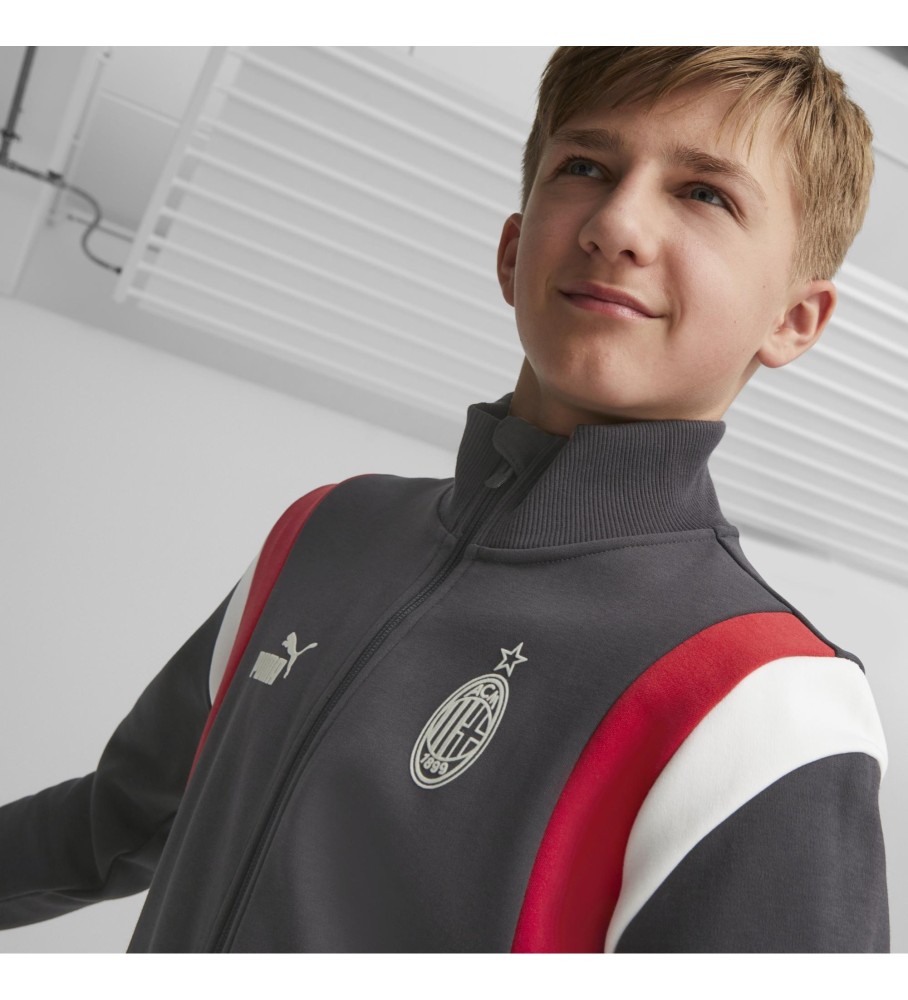 Jaqueta Puma Milan Red Archive Cinza