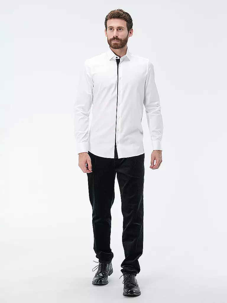 OLYMP LEVEL FIVE Hemd Body Fit weiss