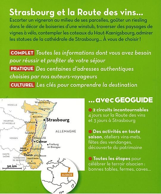 GALLIMARD - GEOGUIDE STRASBOURG ET LA ROUTE DES VINS