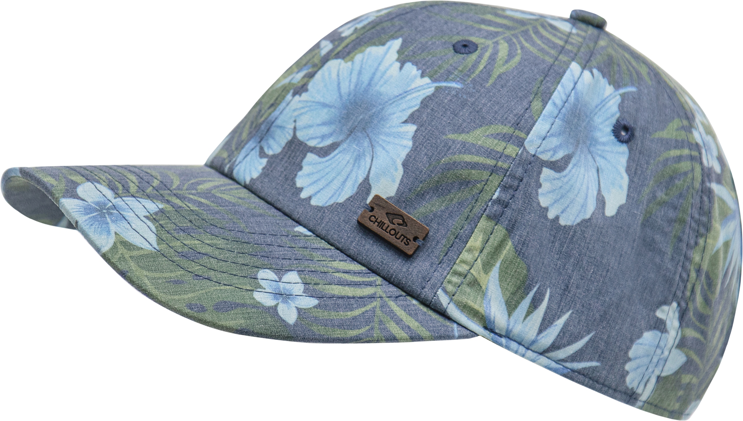 chillouts Baseball Cap »Waimea Hat«, mit tropischem Muster & verstellbar für lässige Strand-Vibes