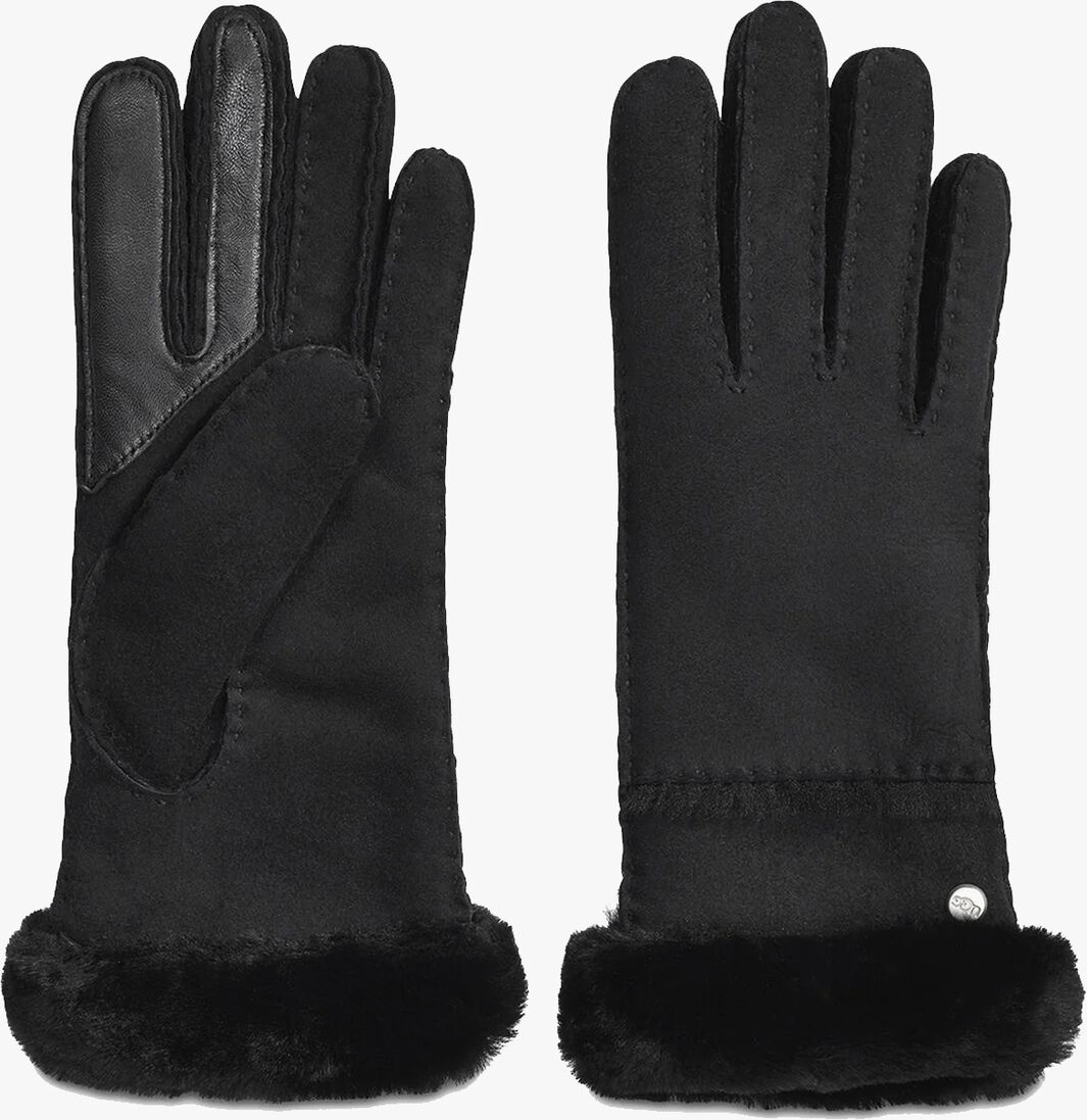 zwarte ugg handschoenen seamed tech glove