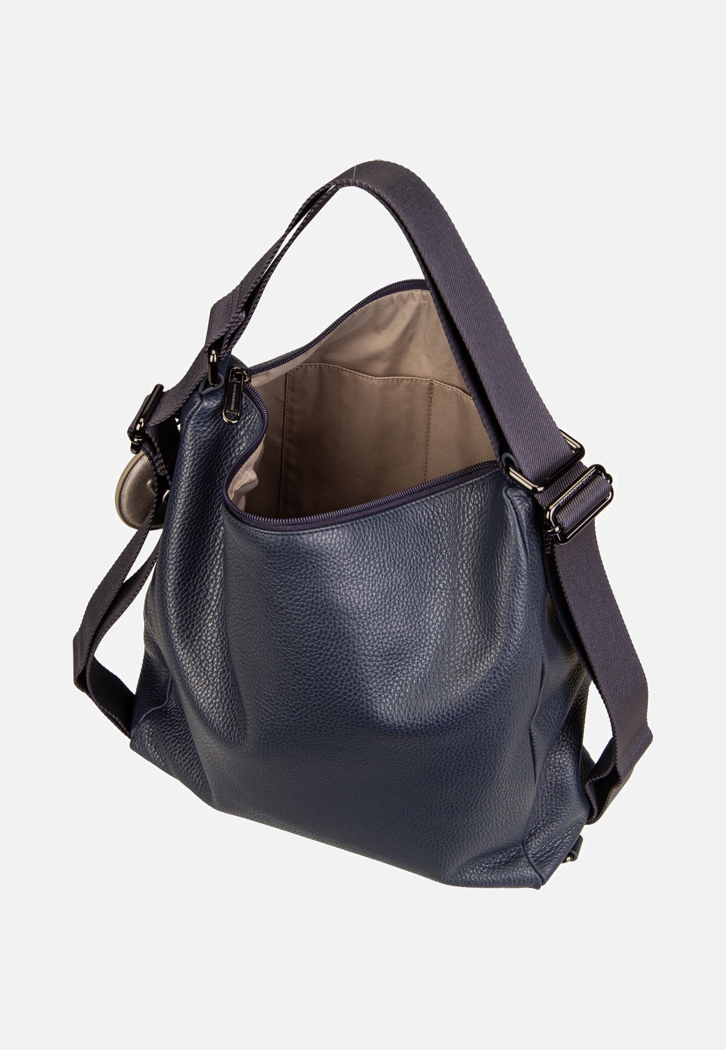 Mellow Leather Hobo FZT72 Dress Blue - Rucksack