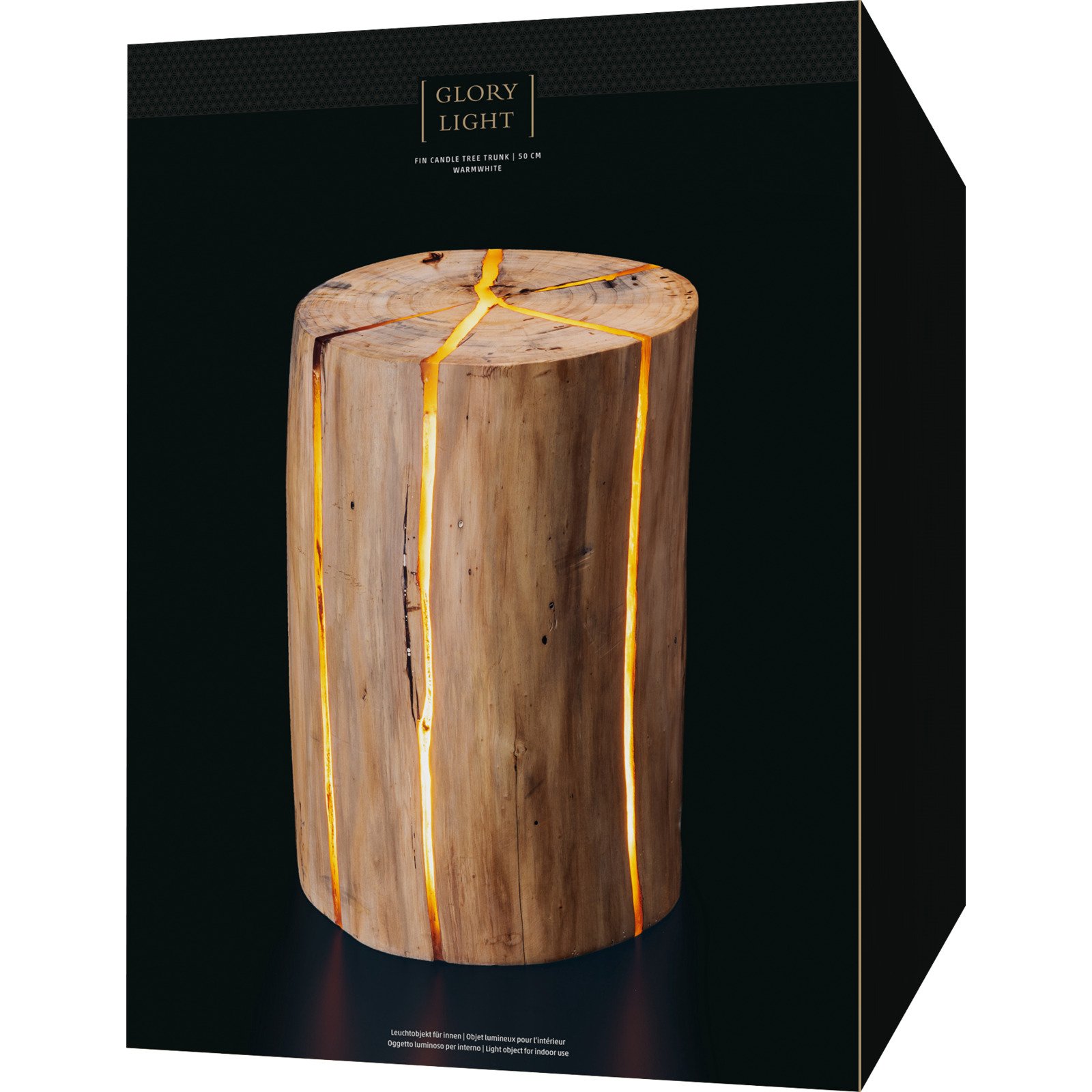 Holzstrunk mit LED