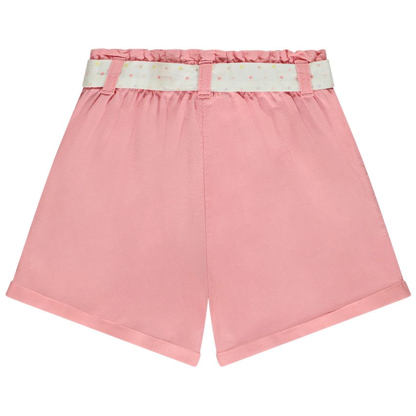 Short paperbag avec ceinture imprimée pour fille - Multicolore