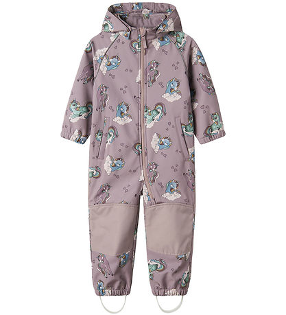 Name It Softshellanzug m. Fleece - Noos - NmfAlfa08 - Purple Dov