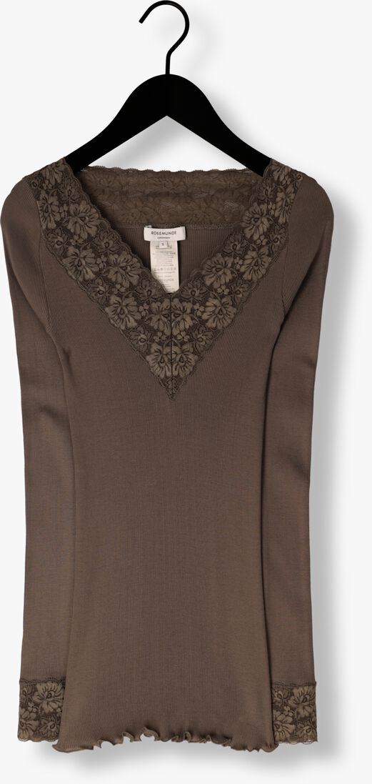 taupe rosemunde top bernadine organic t-shirt lace