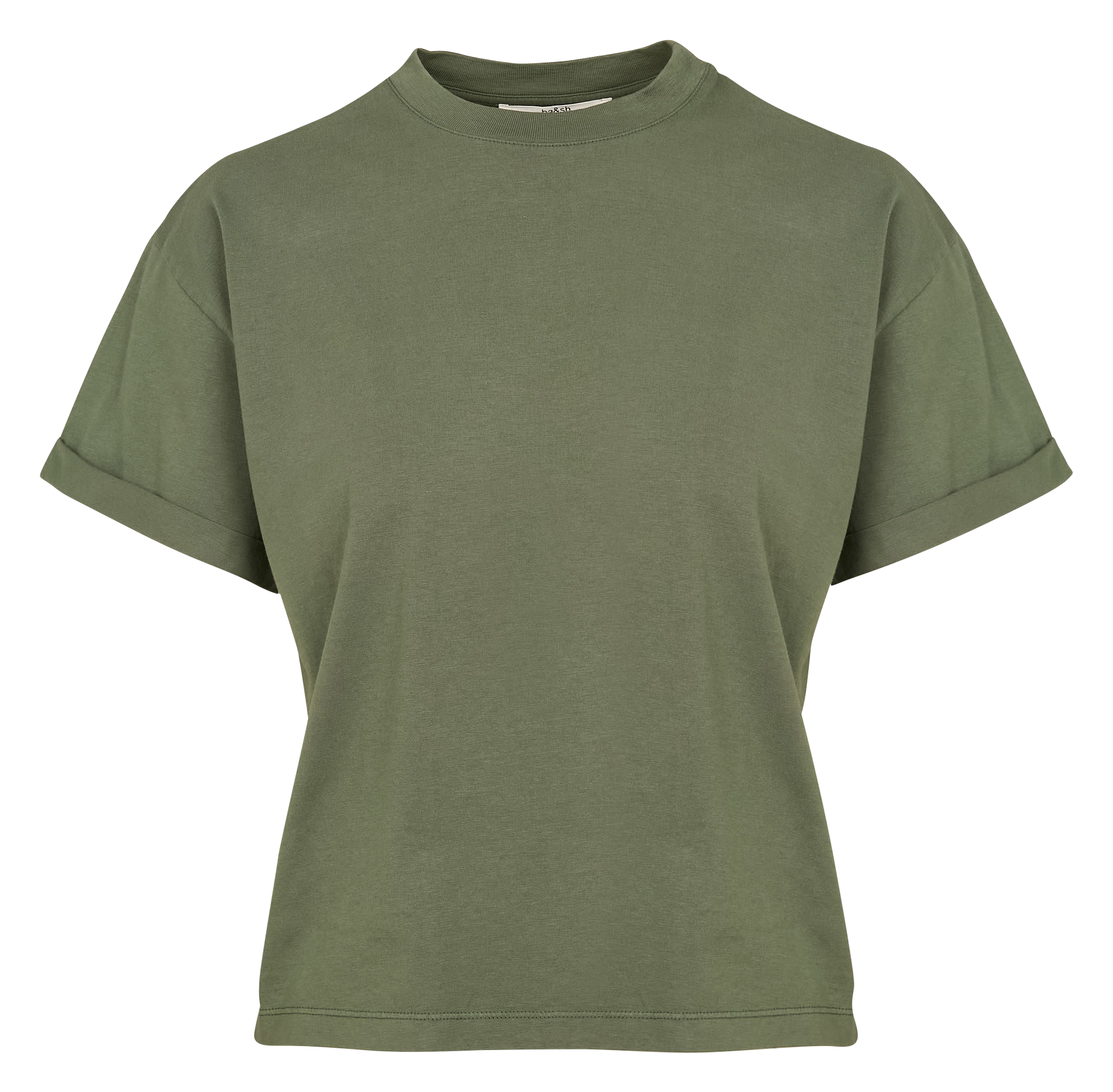 ROSIE - Tee-shirt col rond en coton | Kaki