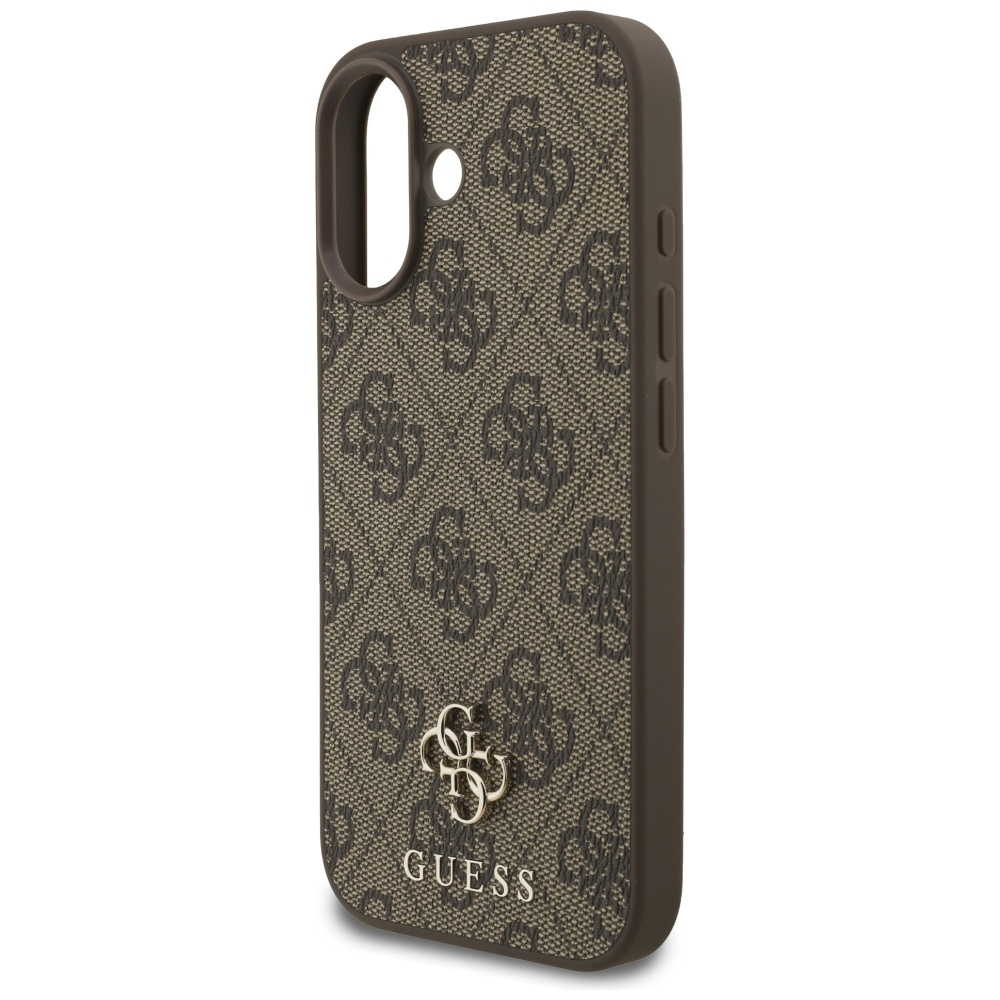 iPhone 17 MagSafe Leder Hardcase Hülle 4G Small Classic Logo (GUHMP17SP4SM4MW) - Braun