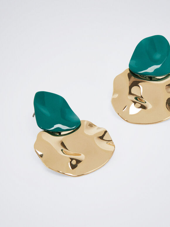 Brincos de esmalte - Verde