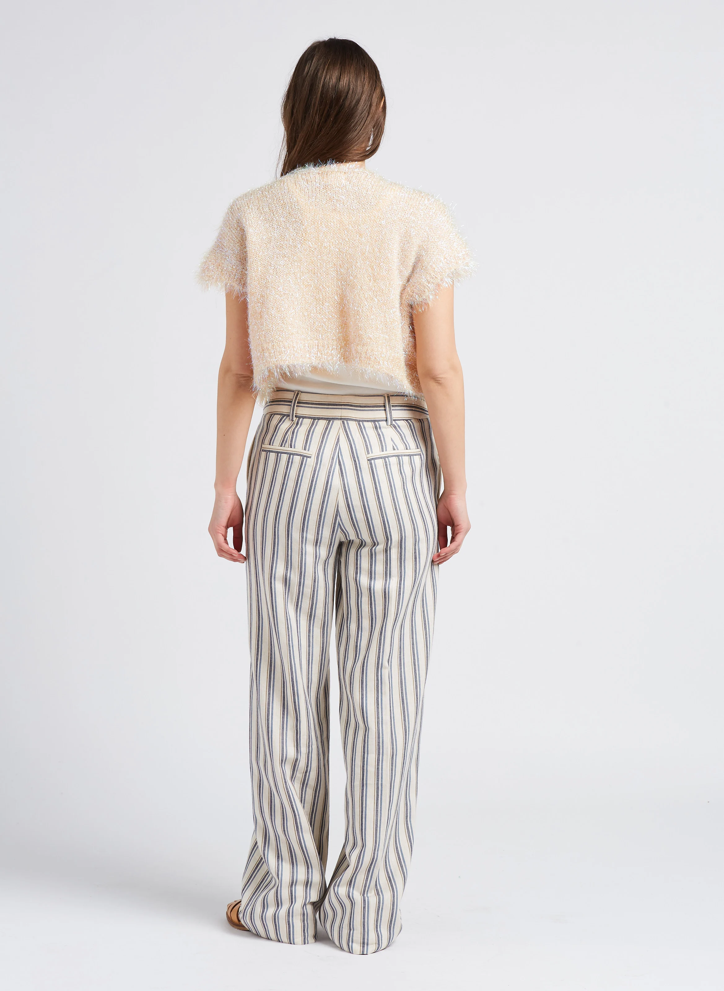 DEVON - Débardeur à dos nageur en coton | Beige